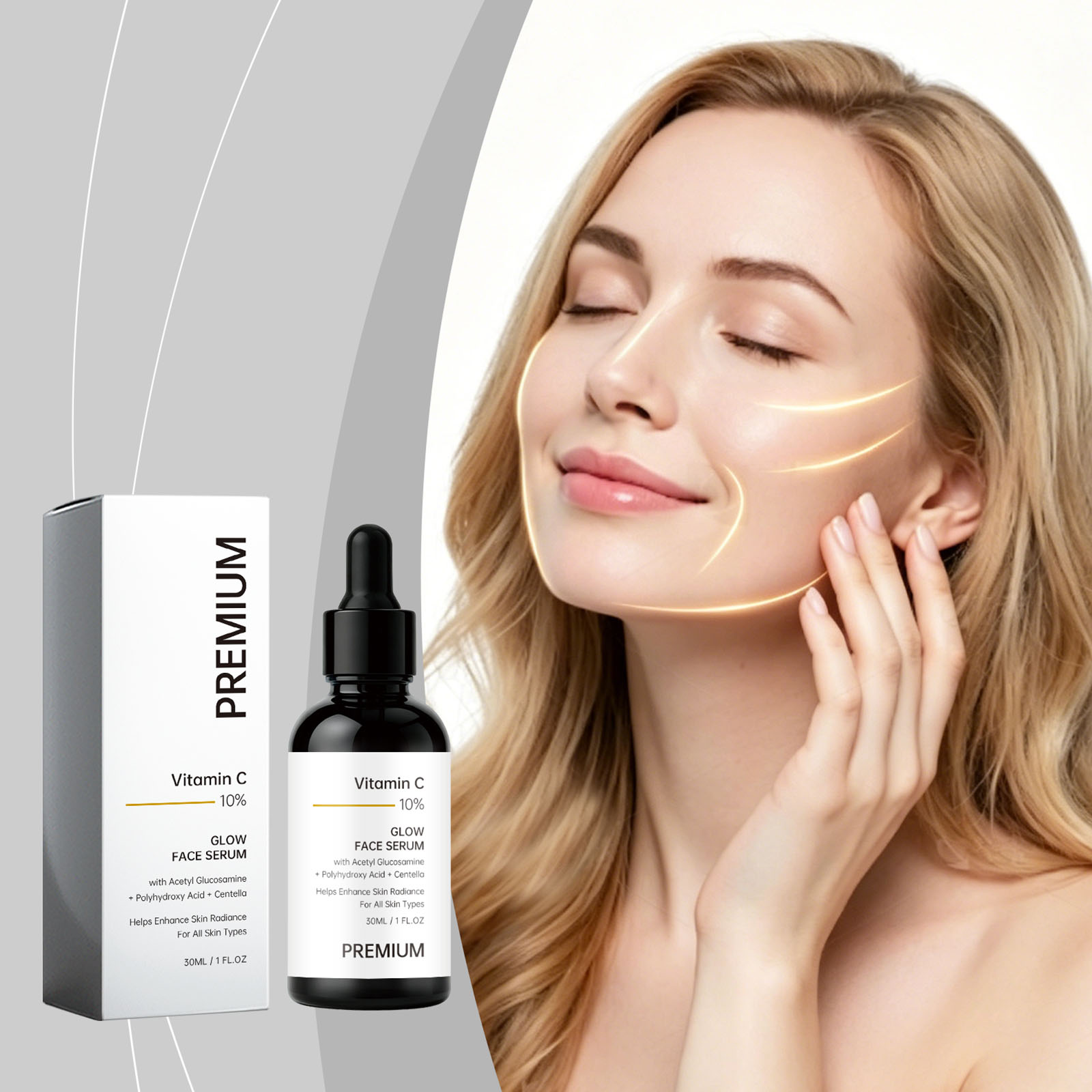 Brightening Facial Essence Evens Hydrates Glowy Light Soft Skin Care