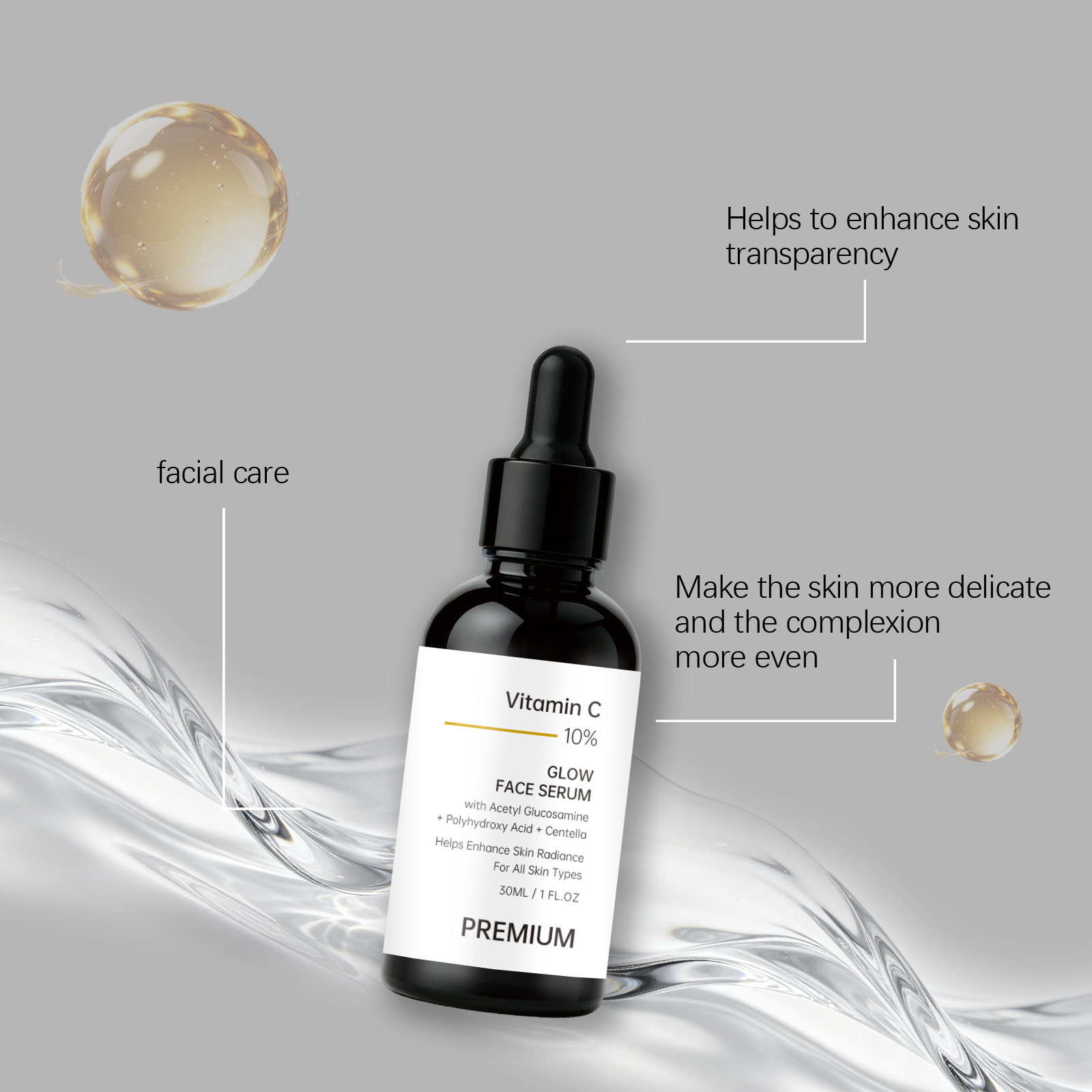 Brightening Facial Essence Evens Hydrates Glowy Light Soft Skin Care