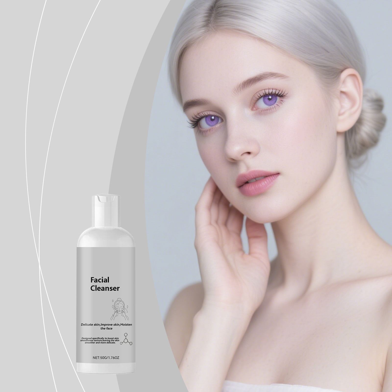 Facial Cleanser Gentle Nourishing Hydrating Remove Skin Oil Moist Care Non Tight Skin Surface Clean Soft Balance Repair Fresh