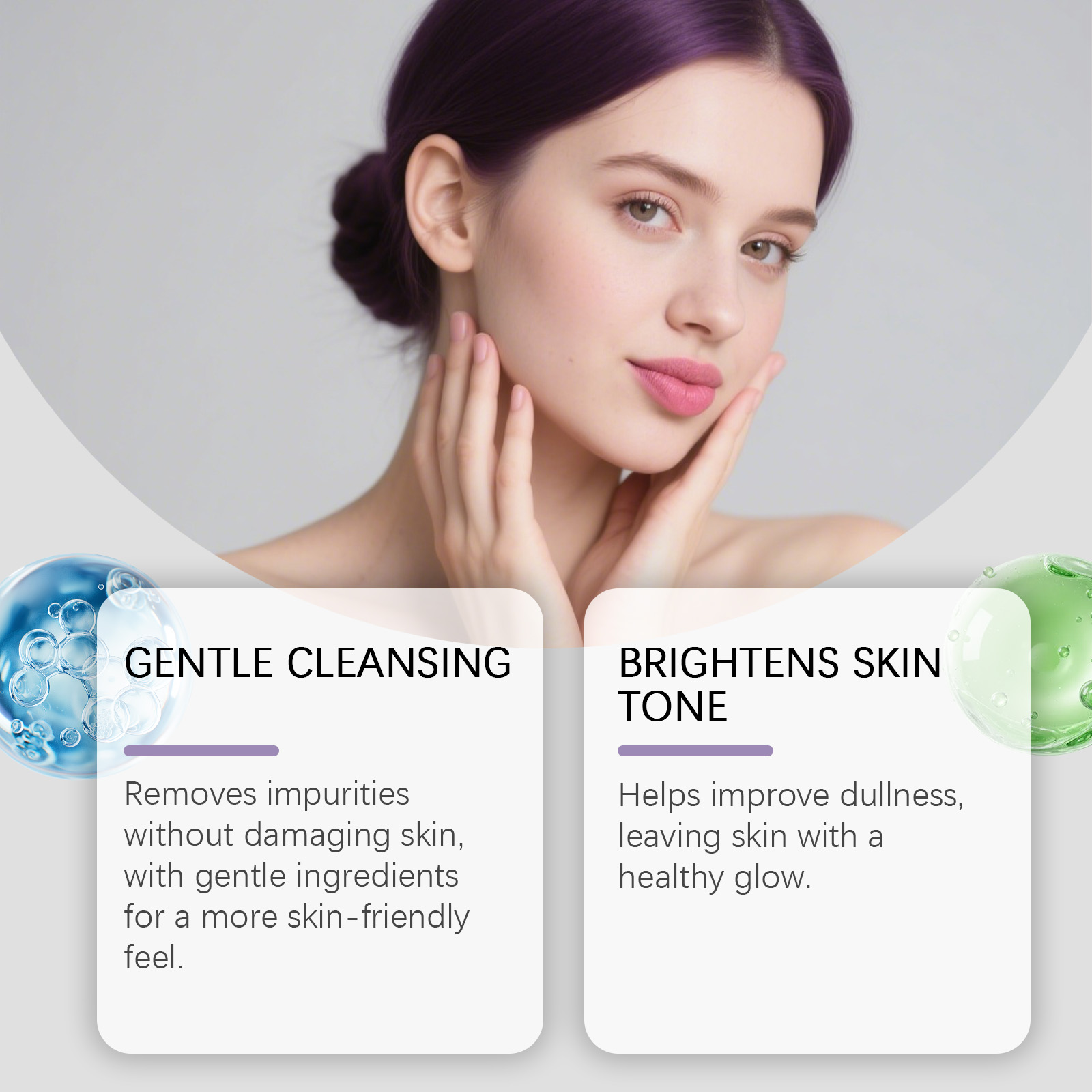 Facial Cleanser Gentle Nourishing Hydrating Remove Skin Oil Moist Care Non Tight Skin Surface Clean Soft Balance Repair Fresh