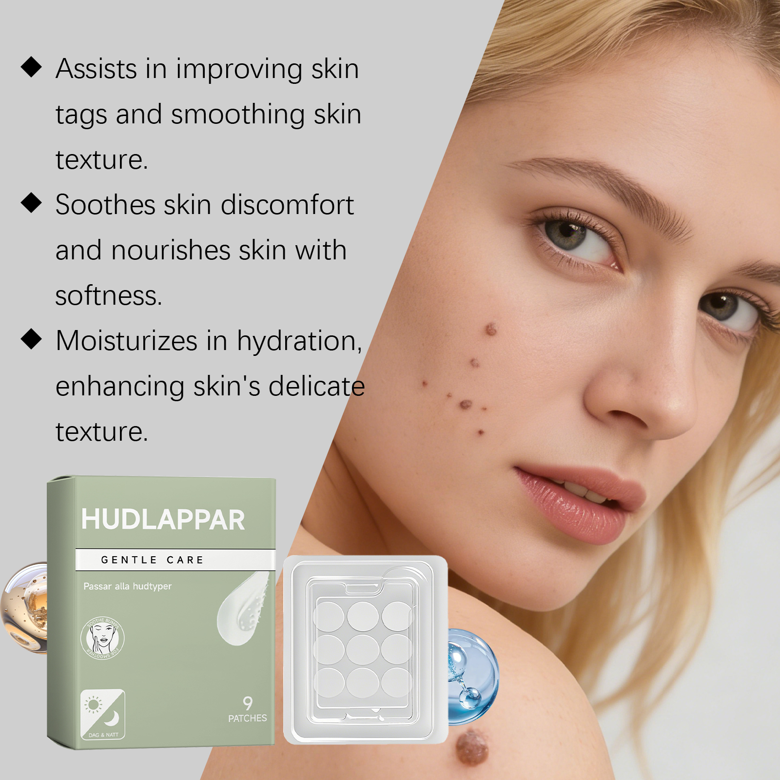 Skin Care Patch Mild Skin Friendly Material Moisturizing Soft Smooth Care Body And Facial Skin Protection