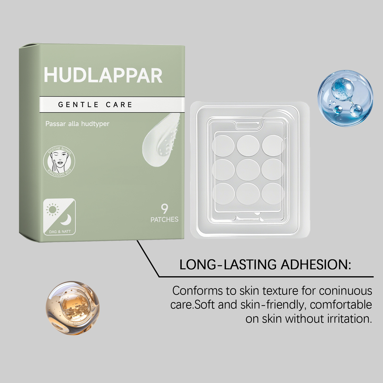 Skin Care Patch Mild Skin Friendly Material Moisturizing Soft Smooth Care Body And Facial Skin Protection