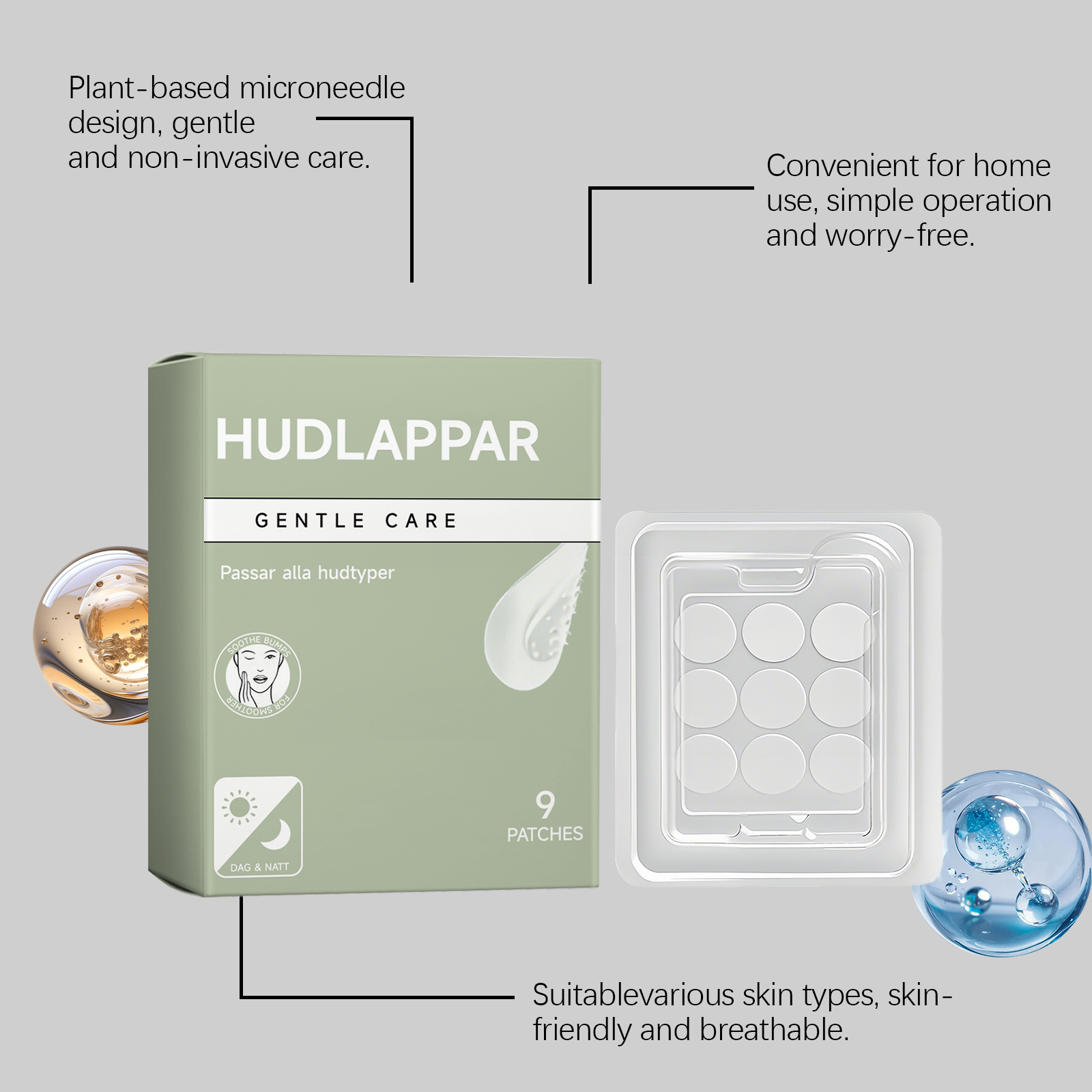 Skin Care Patch Mild Skin Friendly Material Moisturizing Soft Smooth Care Body And Facial Skin Protection
