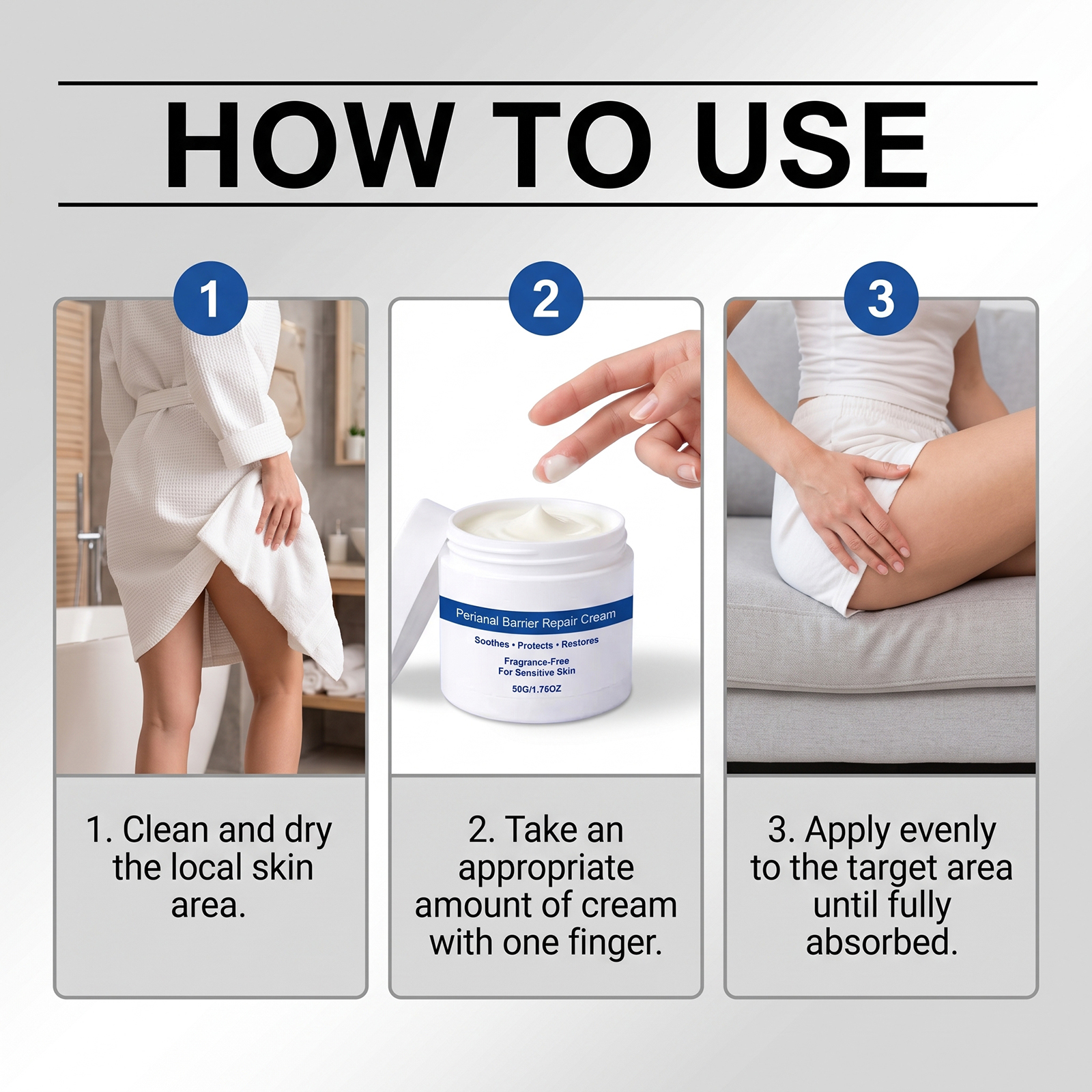 Anal Care Cream Mild Moisturizing Skin Friendly Refreshing Comfort External Smear Protect Perianal Skin