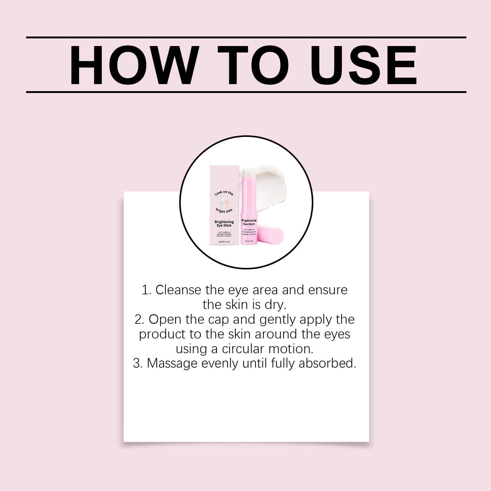 Eye Bright Care Stick Moisturize Hydrate Soft Bright Smooth Fresh Lock Water Skin Daily Care