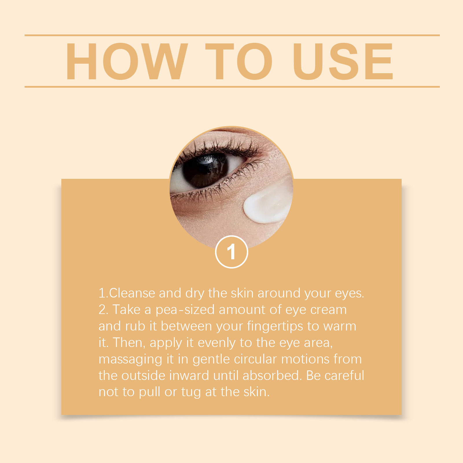 Peptide Eye Cream Mild Ingredients Hydrating Elastic Daily Smooth Brightening Care Eye Skin Area