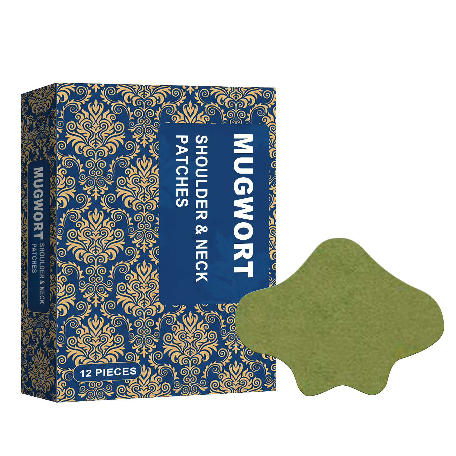 Mugwort Neck Patch Fit Shoulder Outline Mild Moist Ease Skin Tension Body Care Sticker