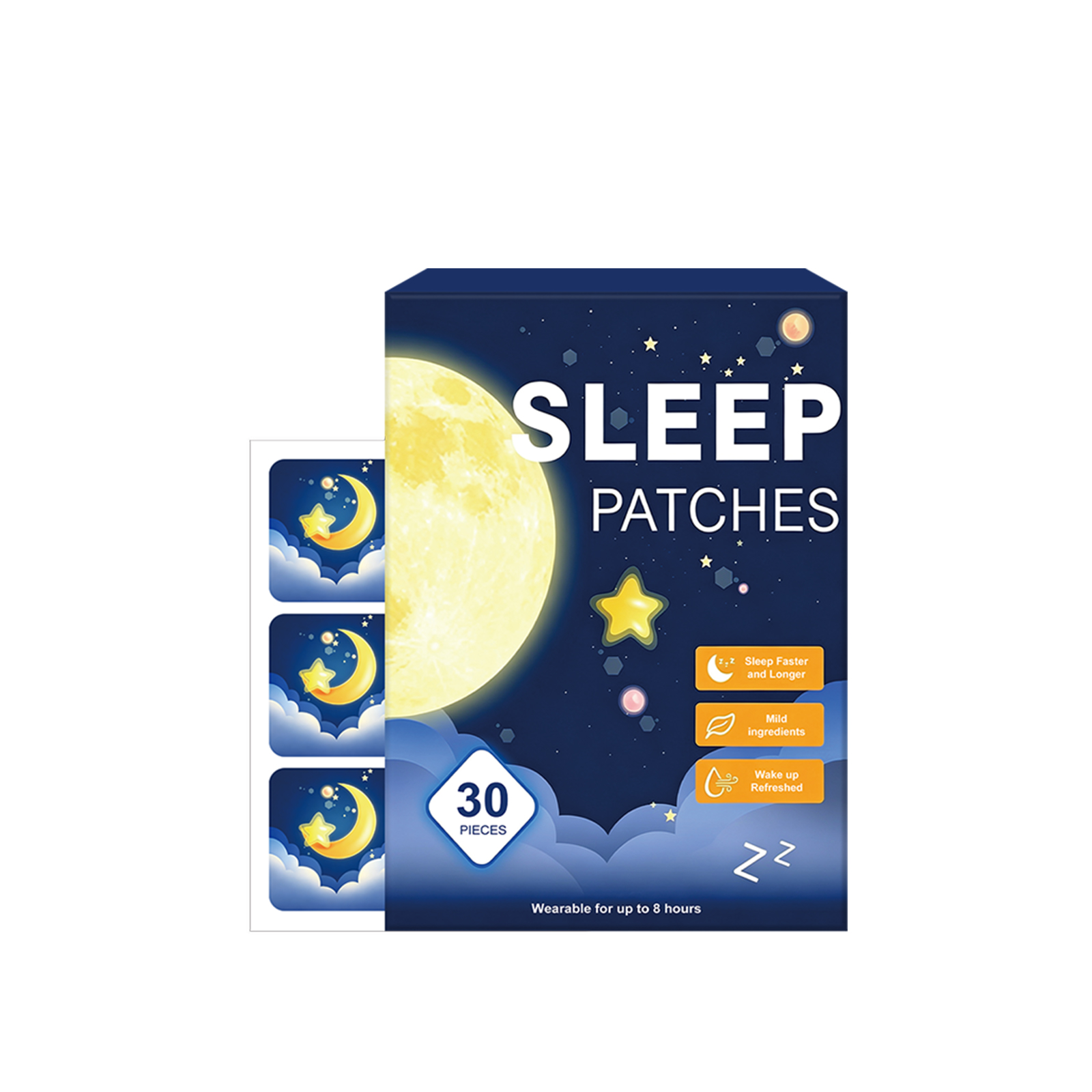 Sleep Care Patch Thin Light Skin Friendly Slow Release Fragrance Mild Wear All Night Non Sticky Care Patch