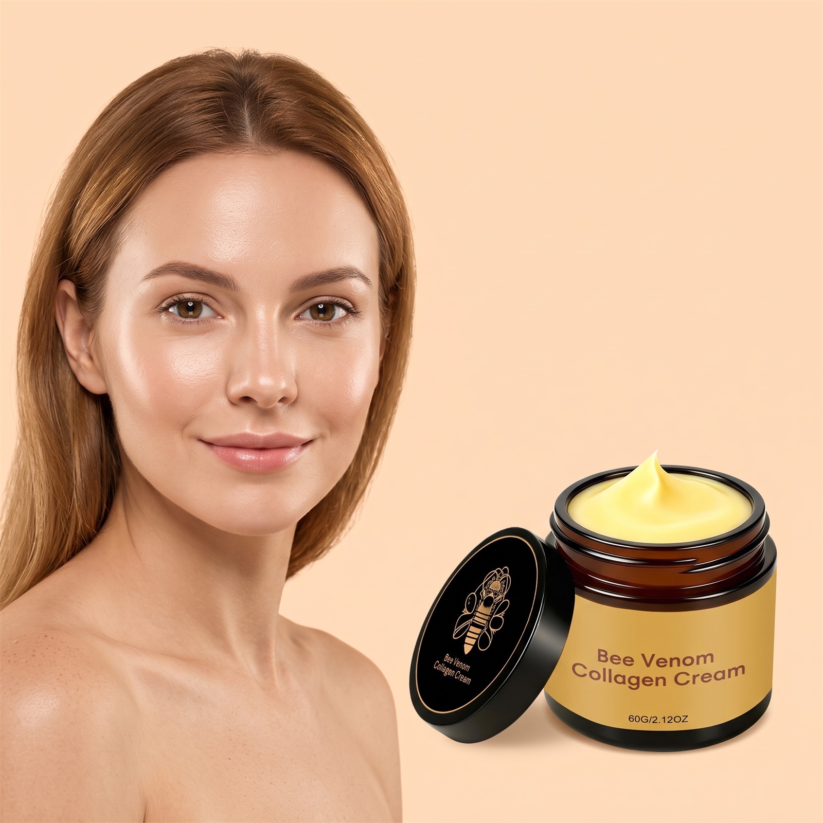 Bee Venom Care Cream Daily Hydrating Tender Body Skin Moisturizing Light Fine Gloss Mild Nursing Lotion