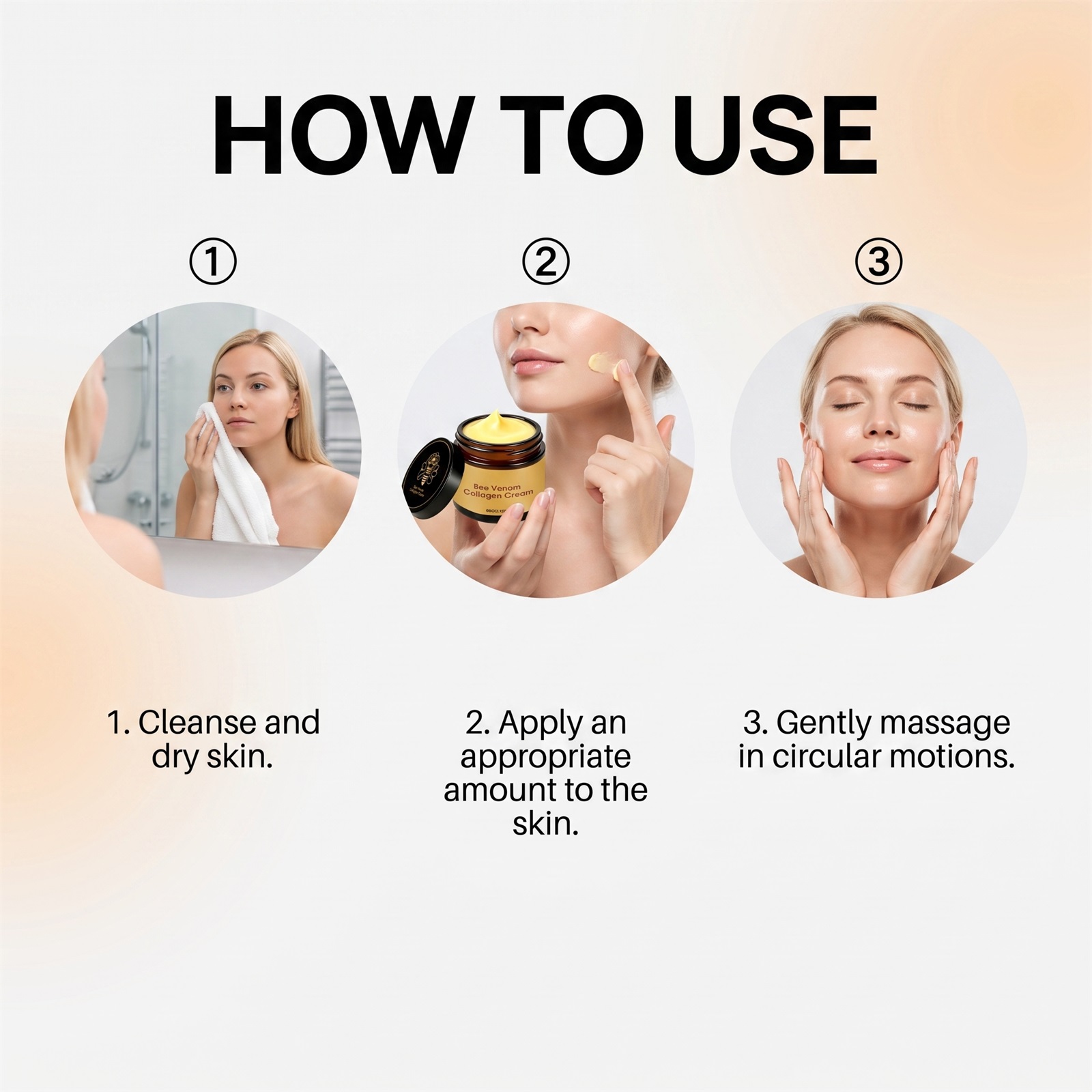 Bee Venom Care Cream Daily Hydrating Tender Body Skin Moisturizing Light Fine Gloss Mild Nursing Lotion