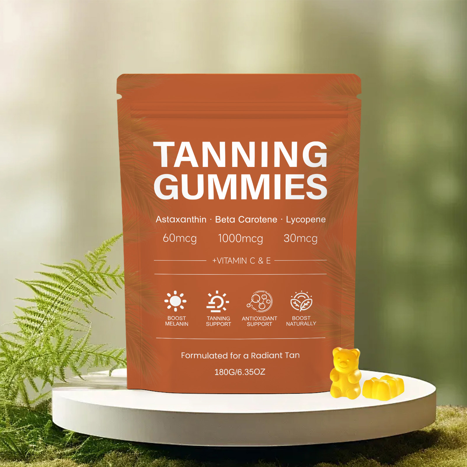 Black Soft Candy Mild Formula Nourishes Body Skin Supplements Daily Multiple Nutrients Radiates Sunny Vitality