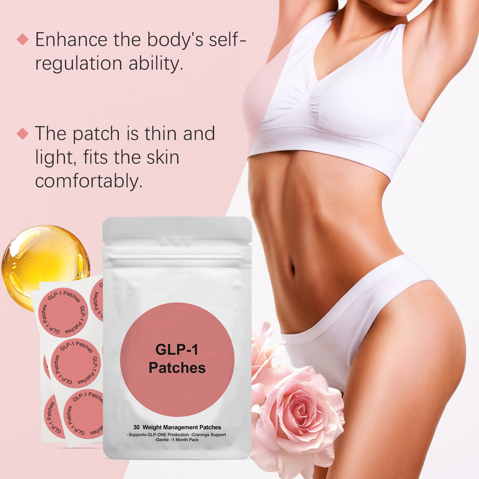 Body Care Patch Gentle Comfort Firm Skin Light Convenient Easy Use Manage Body Curve