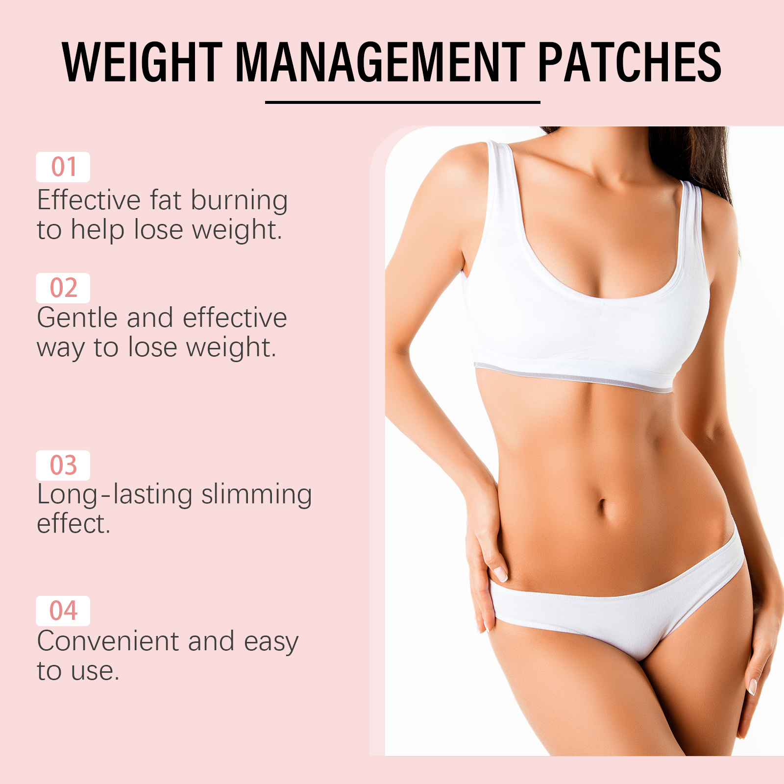 Body Care Patch Gentle Comfort Firm Skin Light Convenient Easy Use Manage Body Curve