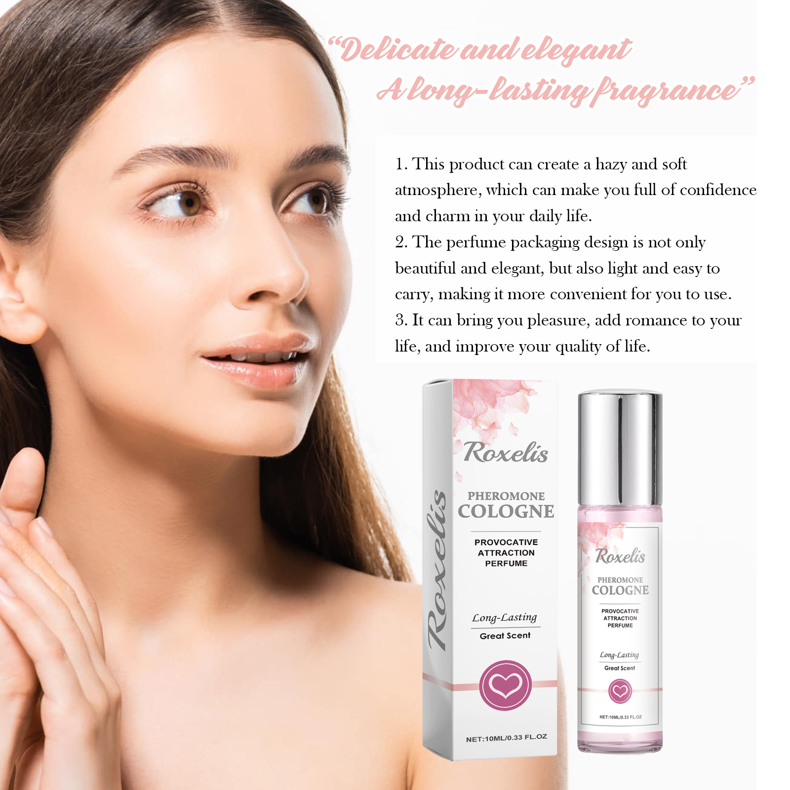 Ladies Pheromone Perfume Fresh Elegant Floral Scent Long Lasting Charm Minor Date Fragrance Behind Ear