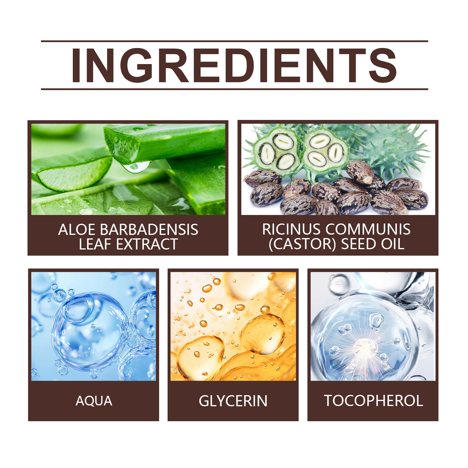 Organic Castor Oil Nourishes Hydrates Skin Body Eyebrows Hair Moisturizing Massage Care Oil