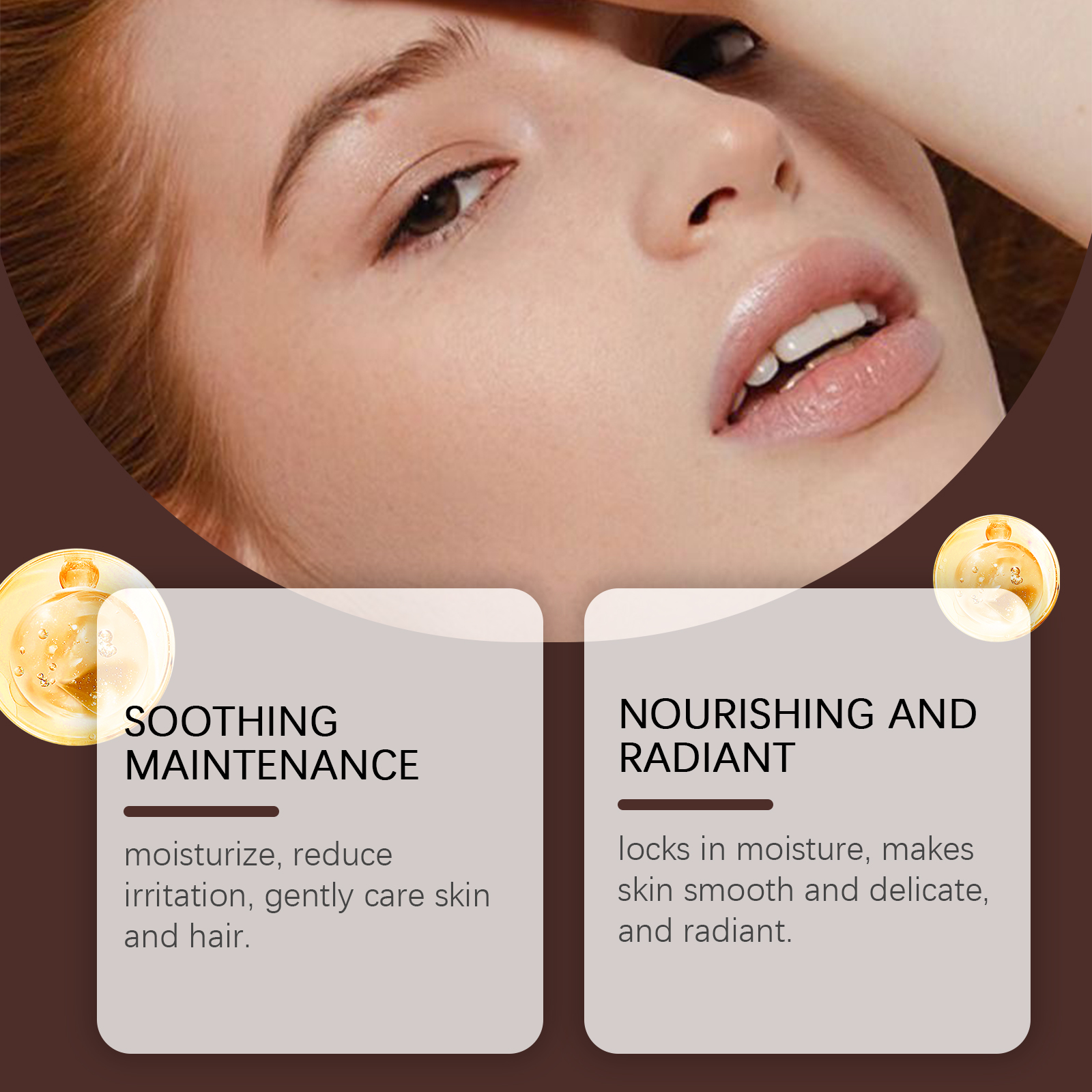 Organic Castor Oil Nourishes Hydrates Skin Body Eyebrows Hair Moisturizing Massage Care Oil
