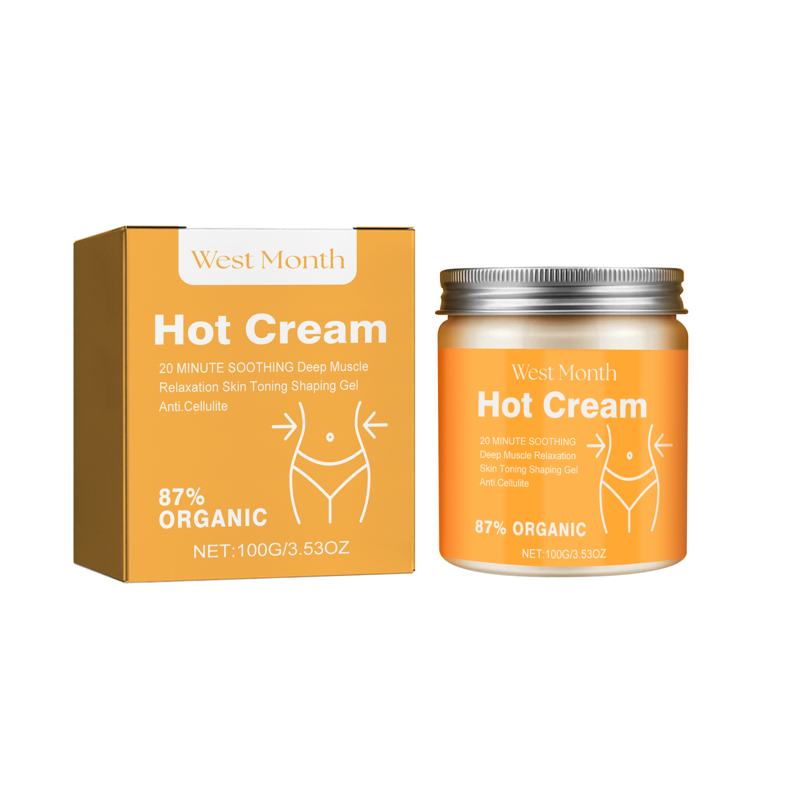 Body Firming Cream Shaping And Toning Massage For Waist Abdomen Arms Legs Daily Skin Care