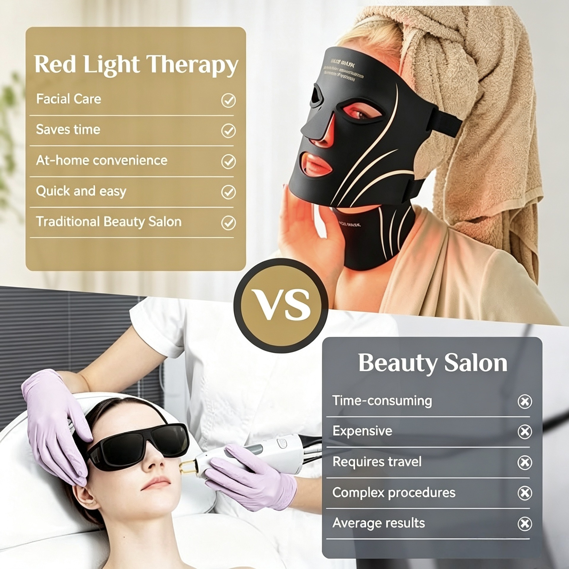 (Light Therapy Neck Face Mask) Wireless LED Light Face Mask Red Light Therapy Face Mask for Face Neck Silicone Beauty Device for Anti-Aging Acne Wrinkle Reduction for Home Travel Yoga Work