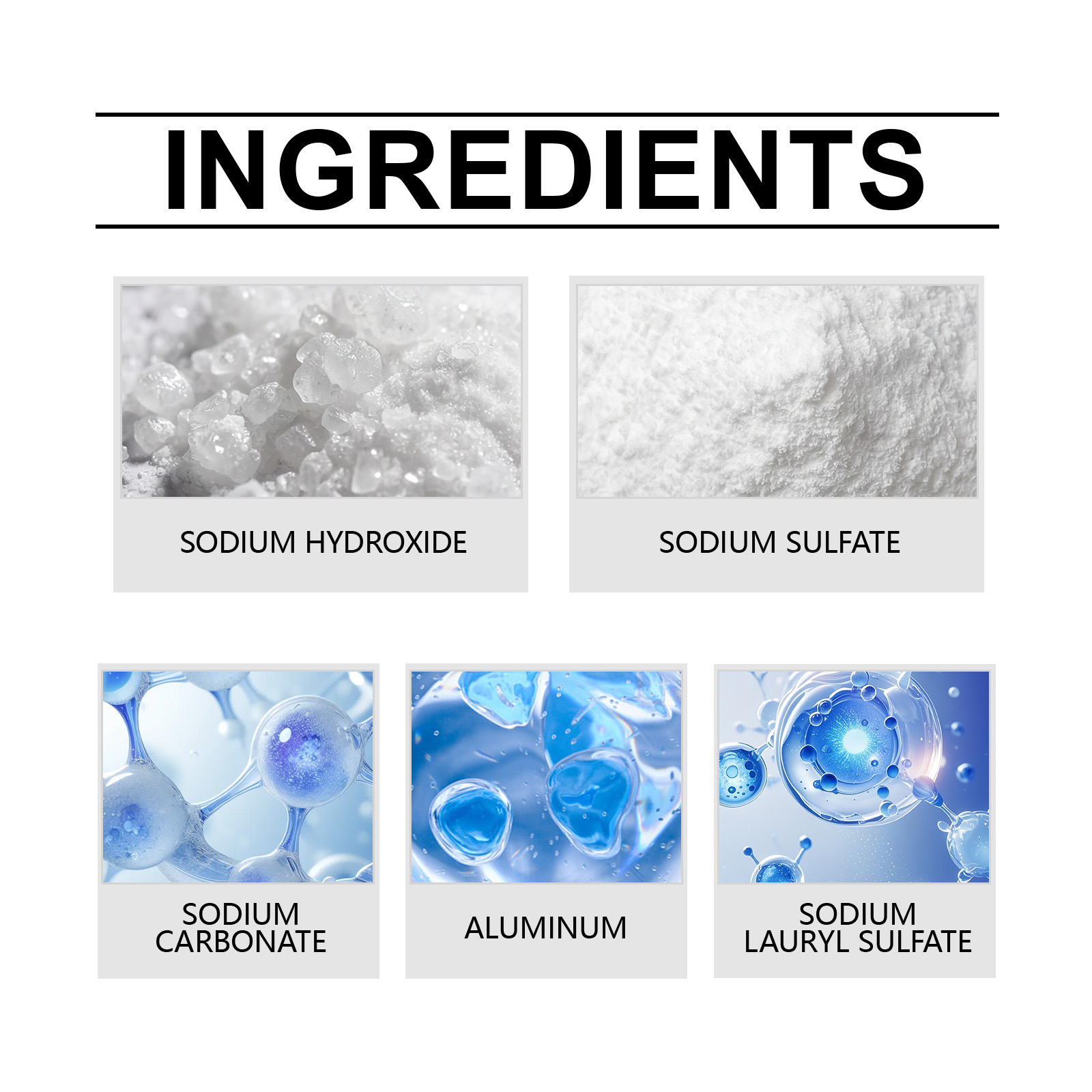 Drain Cleaner Powder For Kitchen Bathroom Pipe Clog Hair Grease Removal And Odor Control 320g