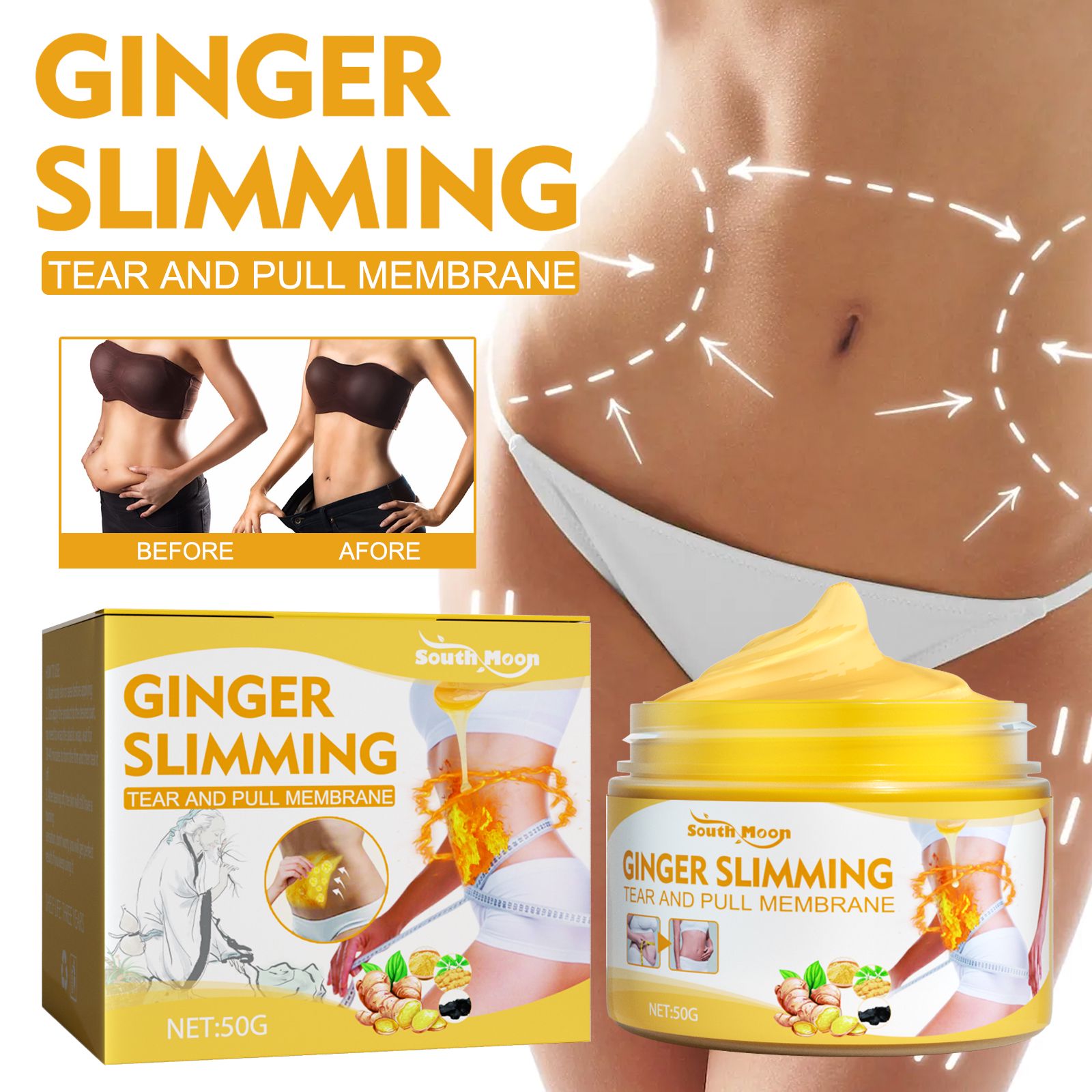 Body Care Mask Firming Moisturizing For Arms Abdomen And Buttocks Daily External Use