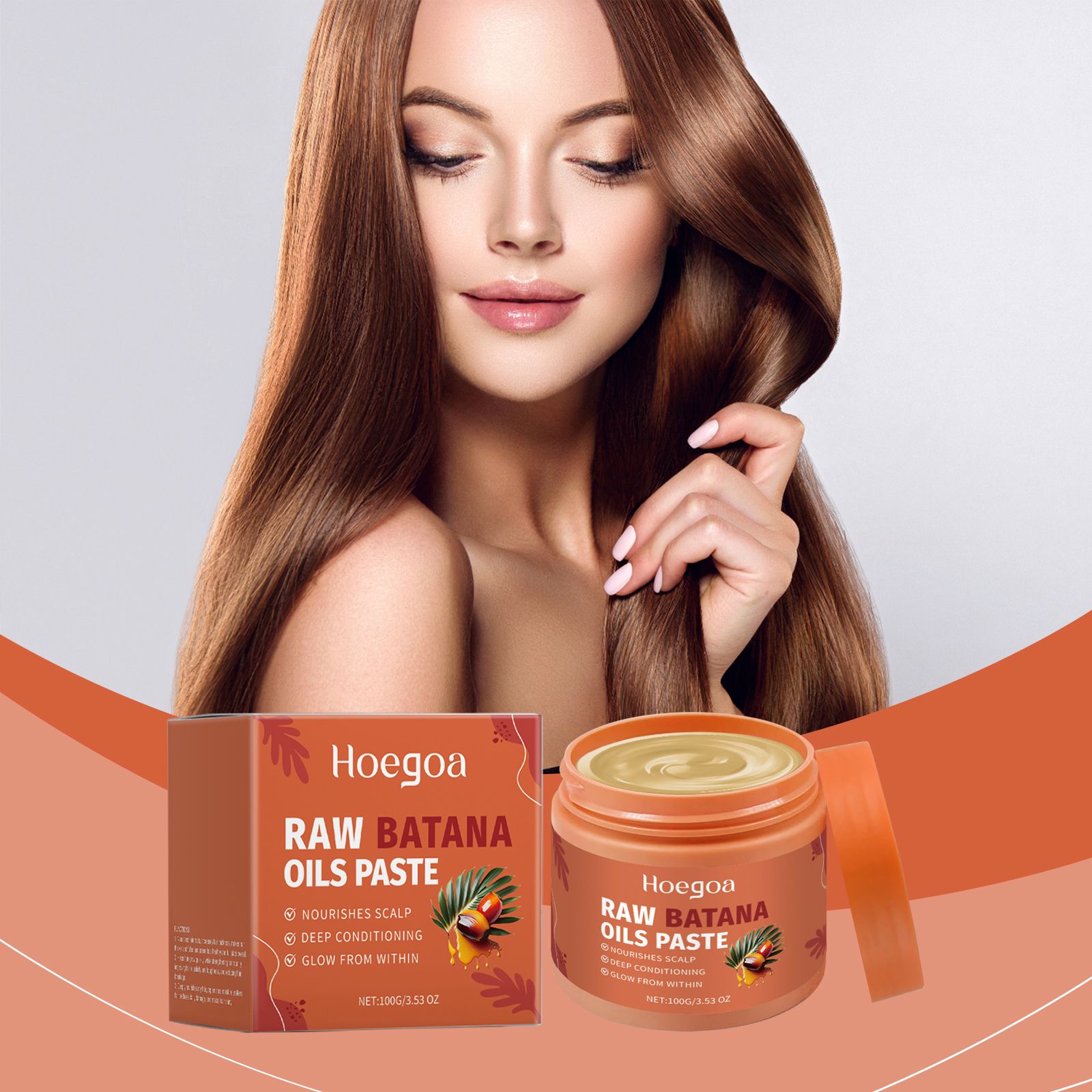 Batana Oil Hair Mask Nourishing Moisturizing Smoothing For Dry Frizzy Damaged Hair Daily Care