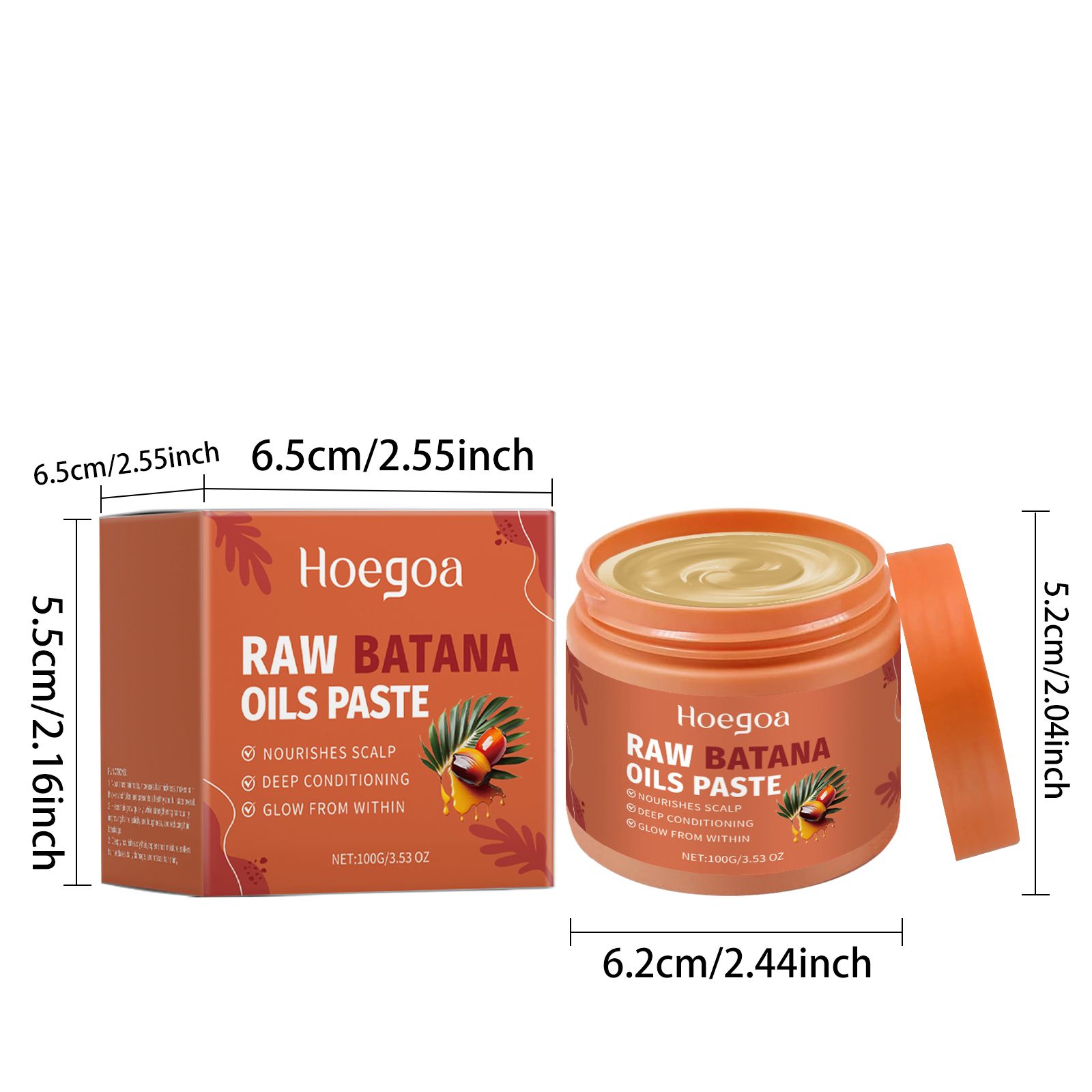 Batana Oil Hair Mask Nourishing Moisturizing Smoothing For Dry Frizzy Damaged Hair Daily Care