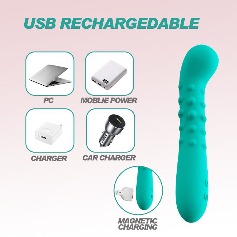 (Pink) Vibrator for Women Sex Toys Adult Toys Silicone Massager Dildo Bullet Wand Rechargeable Waterproof Intimate Toy