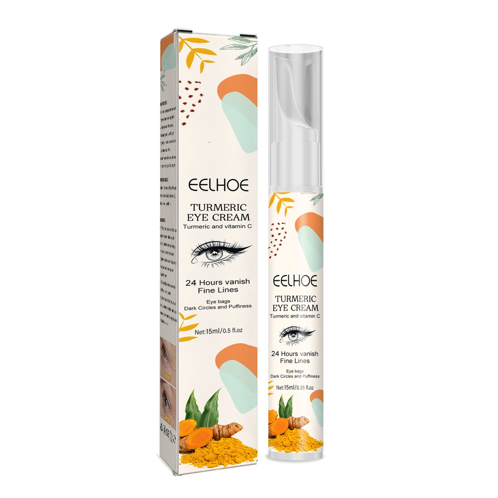 Turmeric Eye Cream Brightening For Dark Circles Puffiness And Fine Lines Daily Care