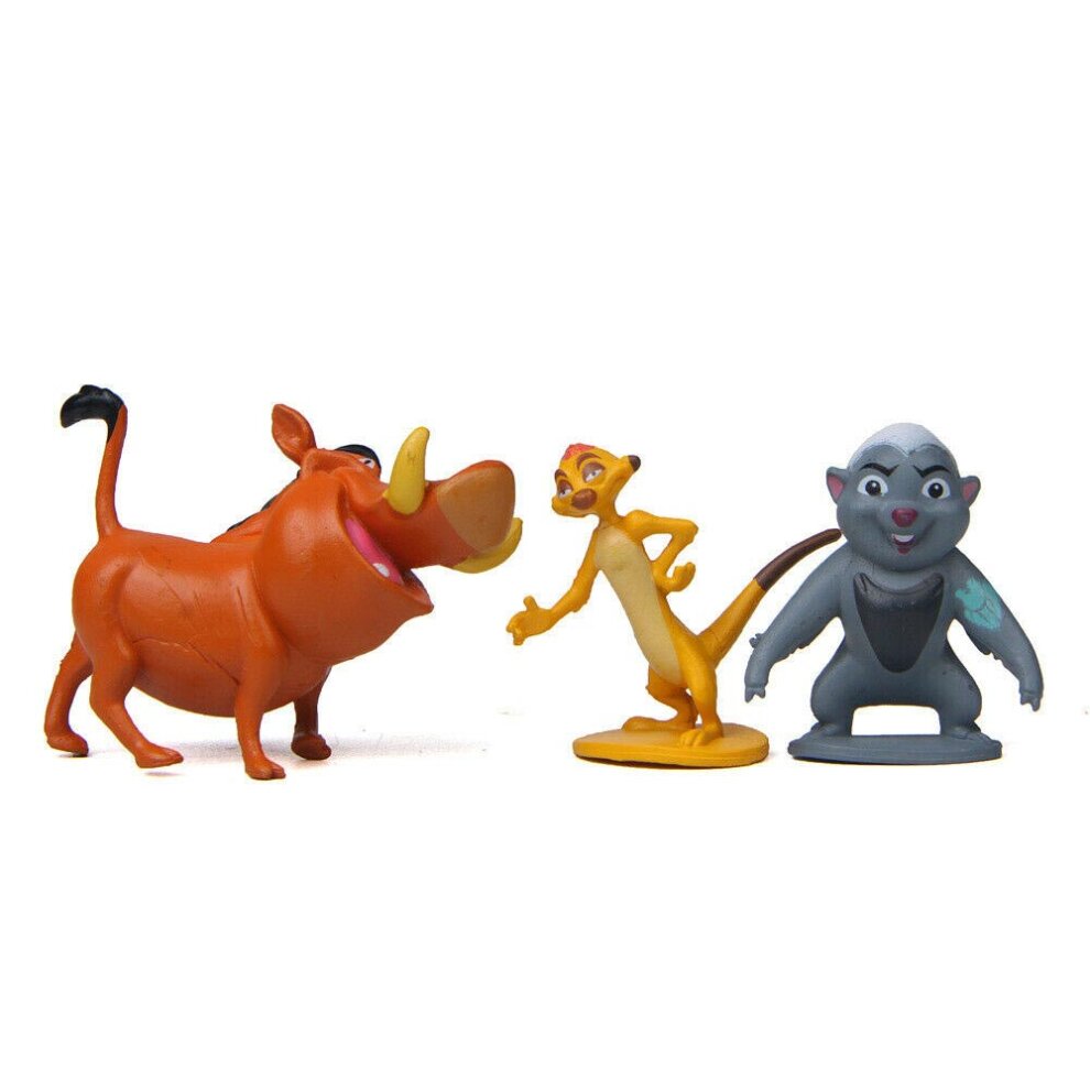 12X Cartoon The Lion King Guard Simba Mufasa Pumbaa Timon Action Figure Toy Gift