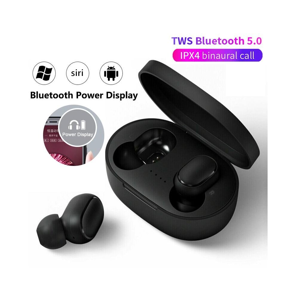 (White A6S) Earphones wireless Bluetooth earphone for iphone xiaomi Xiomi Redmi Huawei S
