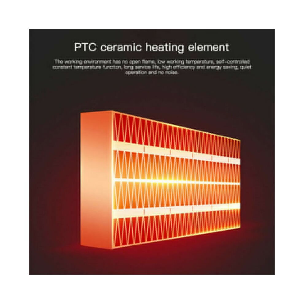 Electric Mini Heater Portable 500W 220V UK Plug-in Wall-outlet Space Fans Heater
