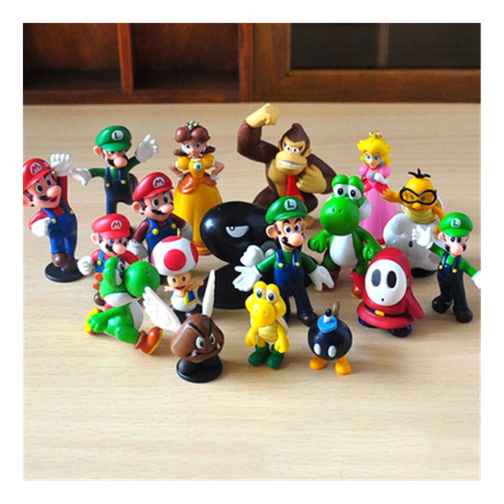 Super Mario Bros 18pcs Action Figure Doll Playset