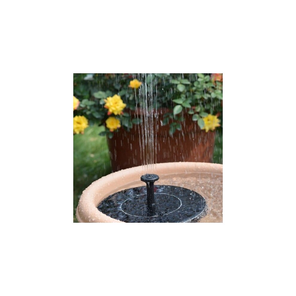 Standing Bird Bath Solar Fountain Water Pump