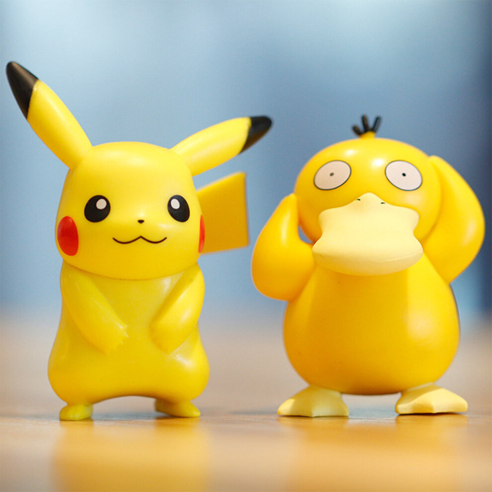 Pokemon Action Figures Mini Monster Pikachu Toy 6 Pcs Collection Toy Set Anime Party Favor Supplies Cake Topper Model Kids Gift