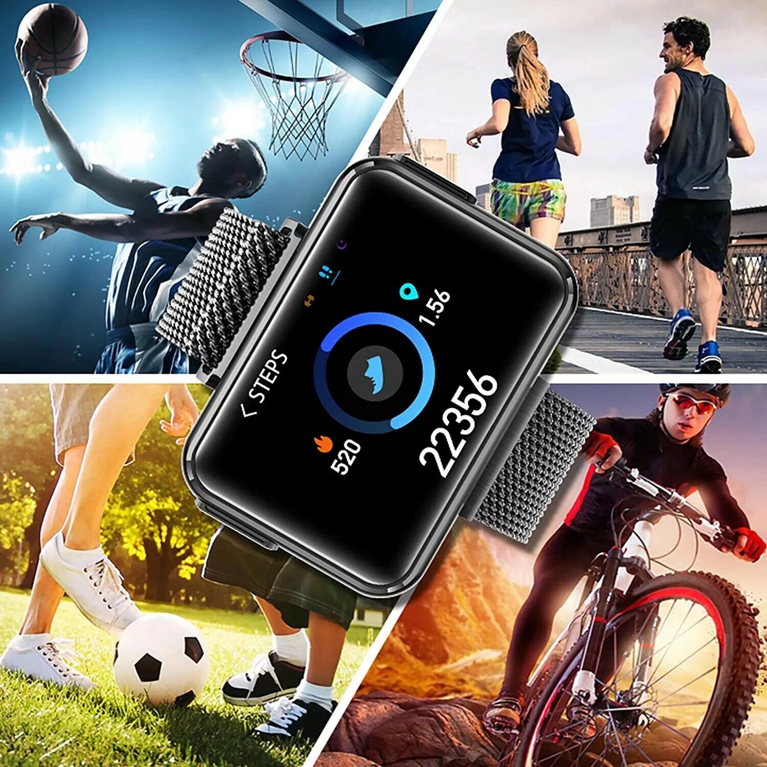 New Smart Fitness Watch Bluetooth Earphones Men Defined Watch Faces