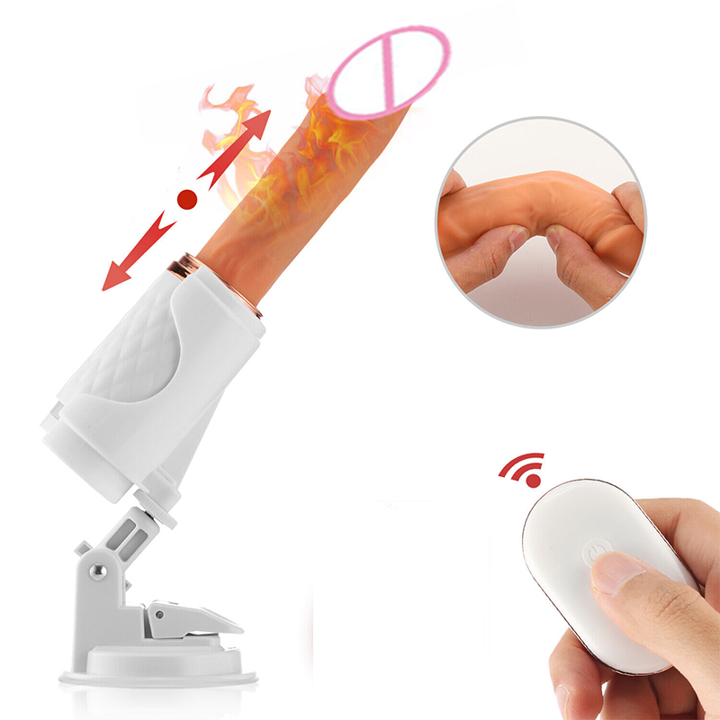 Sex Machine for Women Anal Prostate Dildo Vibrator Electric Fucking Love Sex Toys G spot Stimulator Automatic Thrusting Heating Wireless Remote Control Hands-Free with Strong Suction Cup for Adult Couples Gay Pleasure Play