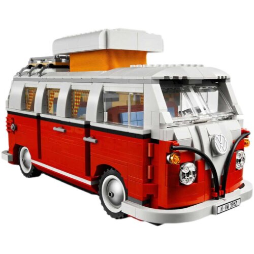 Volkswagen T1 Camper Car Model Series 1334pcs Building Blocks For Children Figure High-Tech Christmas Gifts