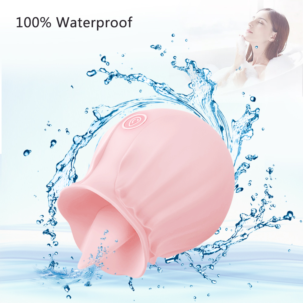 Vibrator Toys for Women Oral Tongue Licking G Spot Vibrator Nipple Clitoral Stimulation Egg Vibrators Clit Breast Massager Flower Shape Sex Toys Erotic Toy Pleasures