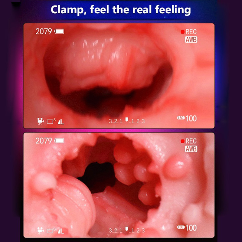 Male Masturbator Cup Penis Massager Adult Sex Toys Manual Real Vagina Doll for Men Endurance Exercise Deep Throat Pussy Mouth Double Head