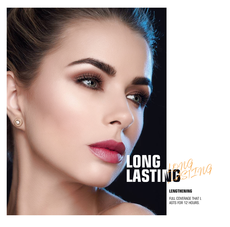Mascara 3D Lengthening Black Lash Eyelash Extension Eye Lashes Brush Beauty Makeup Eye Cosmetics Tools Long Lasting Waterproof Golden Tube