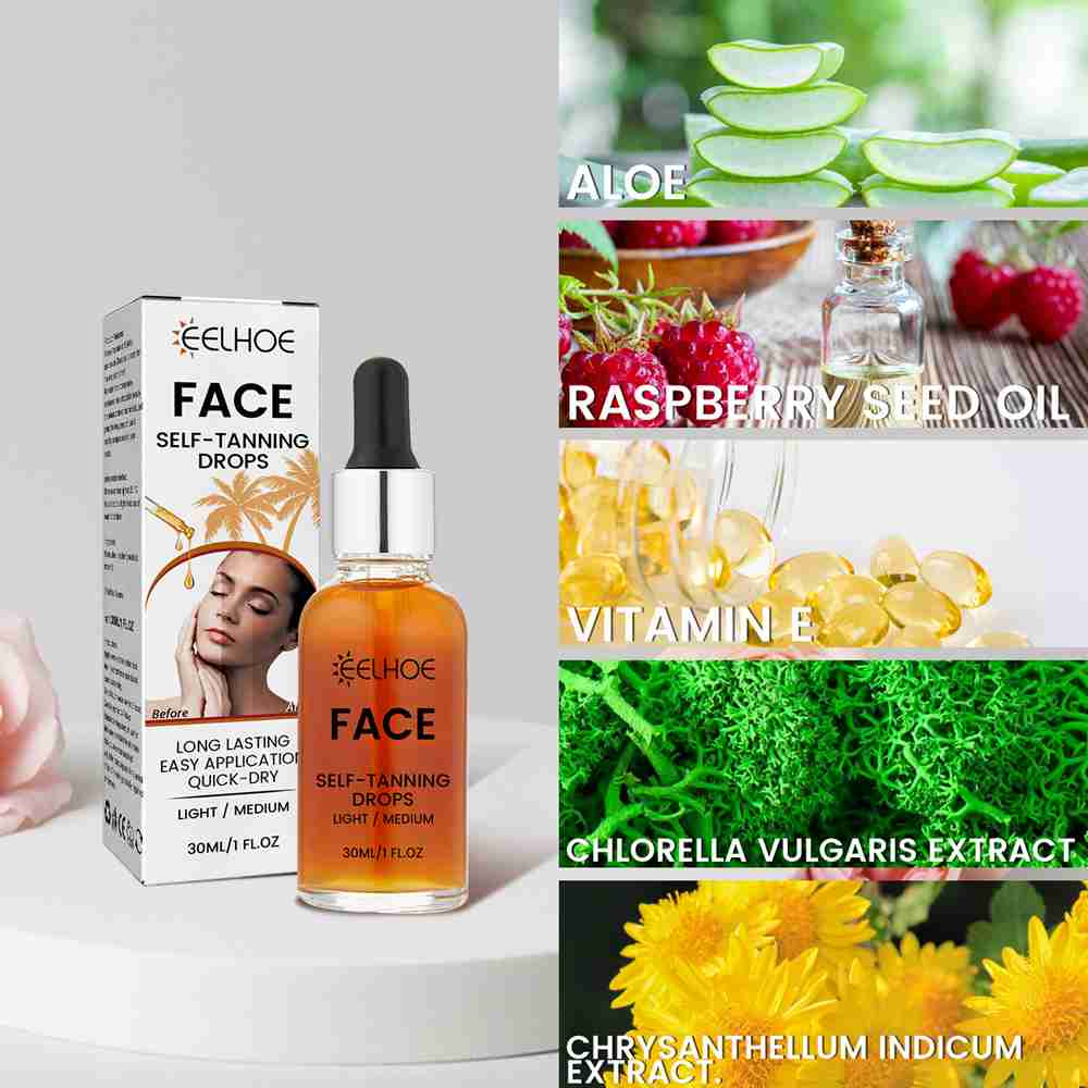 The Face Illuminating Self-Tanning Drops Light/ Medium 30ml