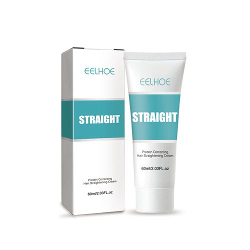 Hair Straightening Cream Hair Straightener Lotion Nourishing Fast Smoothing for Short-Tempered Open Fork Repair And Mainte Damaged Hairnance 60ml