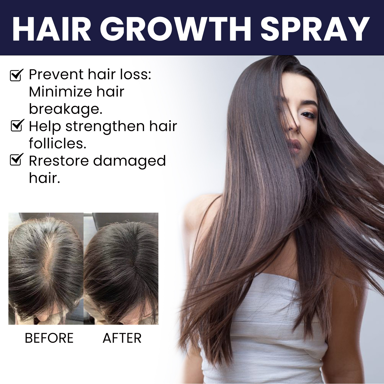 Hair Lotion Serum Essence Oil Hair Applicator Hair Growth Treatment Hair Anti Hair Loss Spray Stripping and Repairing Damaged Hair Roots for Men Women