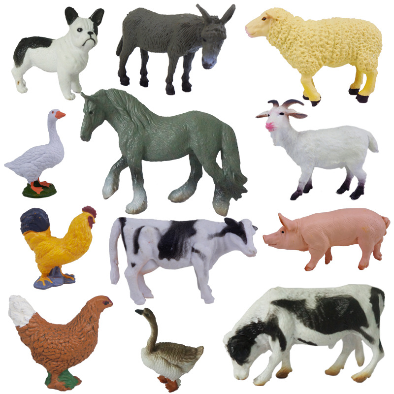 12PCS Farm Life Assorted World Animals Figure Toy