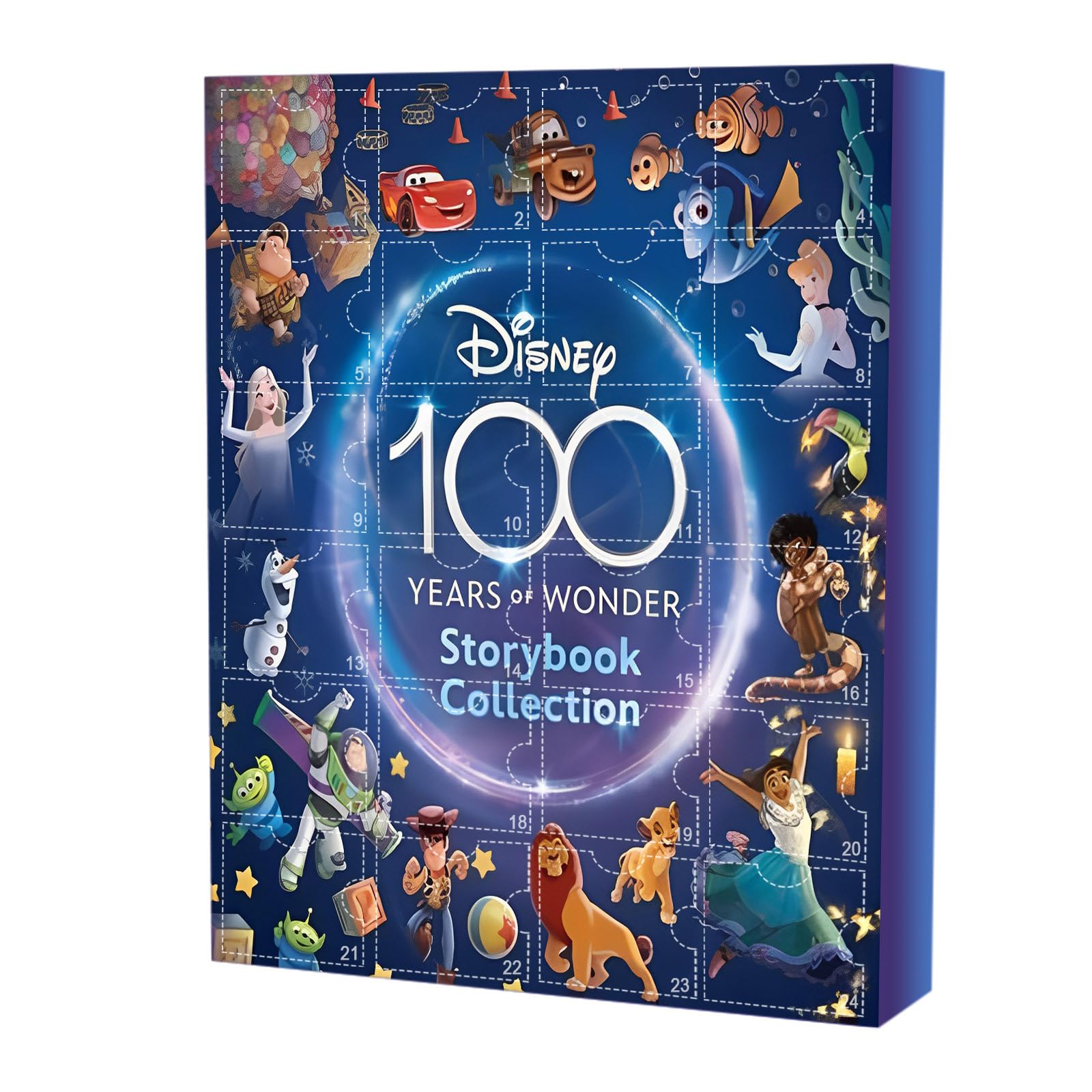 Advent Calendar 2023 Christmas Countdown Calendar 24pcs Cartoon Disney Figure Doll Stocking Stuffer Christmas Gifts for Kids