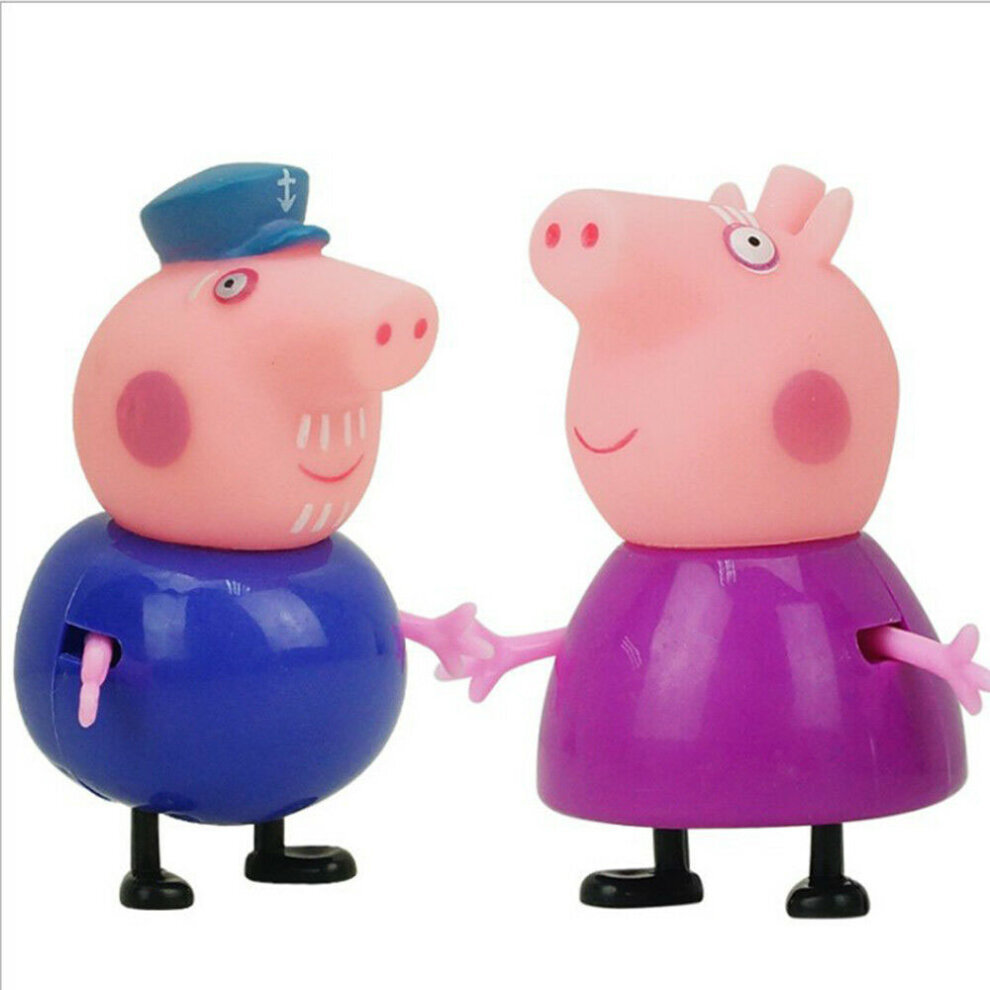 Peppa Pig Family Friends Figures Set Emily Rebecca Suzy Action Figures Toys Kids Cake Topper Party Cake Decoration Birthday Xmas Gift