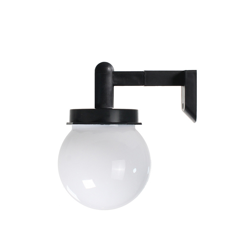 Globe Fence Solar Power Wall Security Ball Light Decking Patio 4pcs