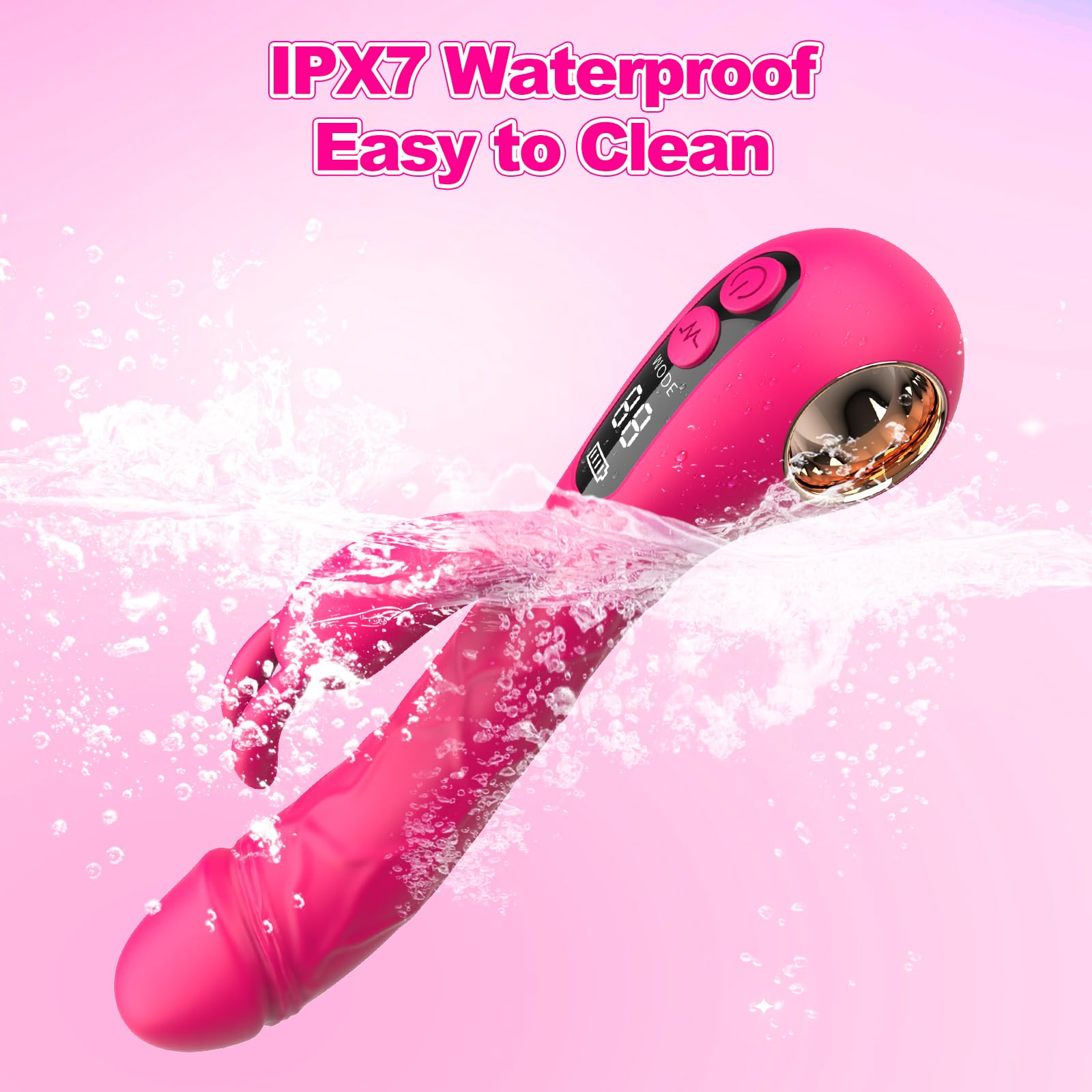 Sex Toys Rabbit Vibrator for Women Adult Toys Anal Toys Realistic Thrusting Dildo G Spot Vibrators Clitoral Stimulator for Couples Men and Women