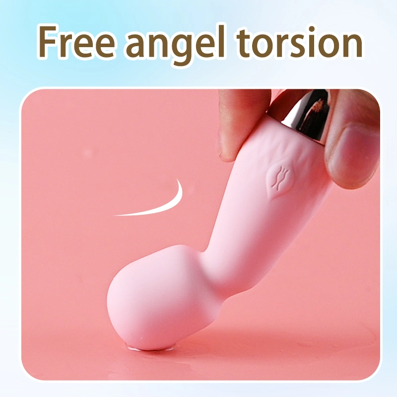 (Pink) Mini Vibrator for Woman Masturbator Sex Toys Silicone Rechargeable Handheld AV Women Vibrator Wireless Wand Massager Vibrator  Adult Toys 10 Frequency