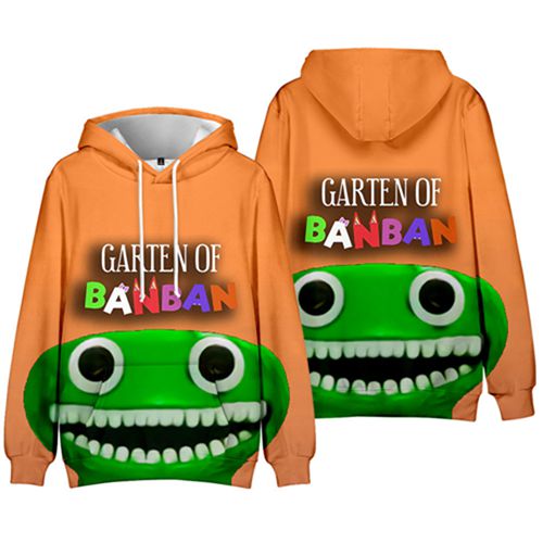 Garten of Banban Casual Hooded Pullover Unisex Sweatshirt for Adults and Children